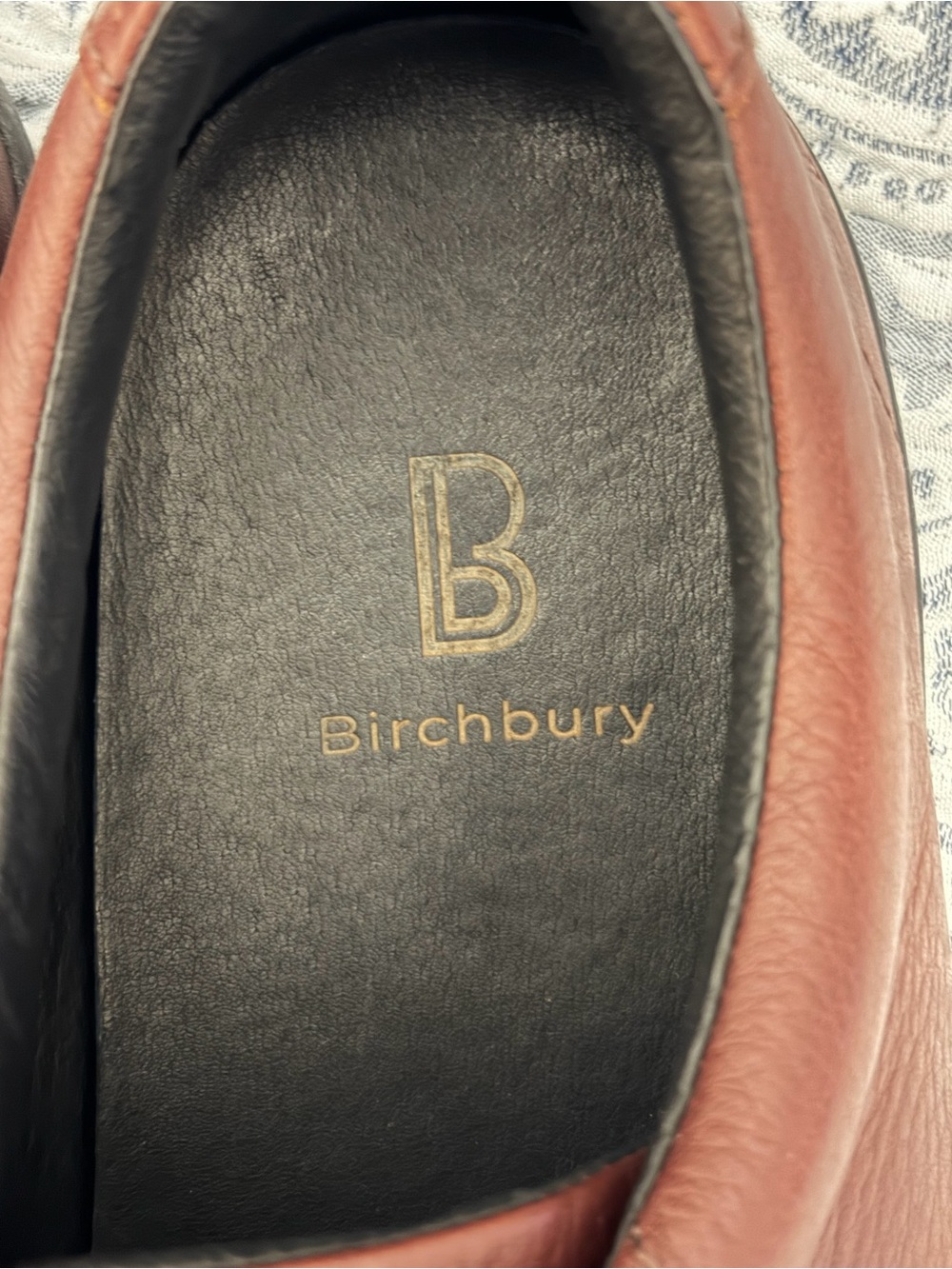Birchbury Bramford Minimalist Leather Barefoot Sneakers Rust Red Brown 11.5 - Picture 3 of 9
